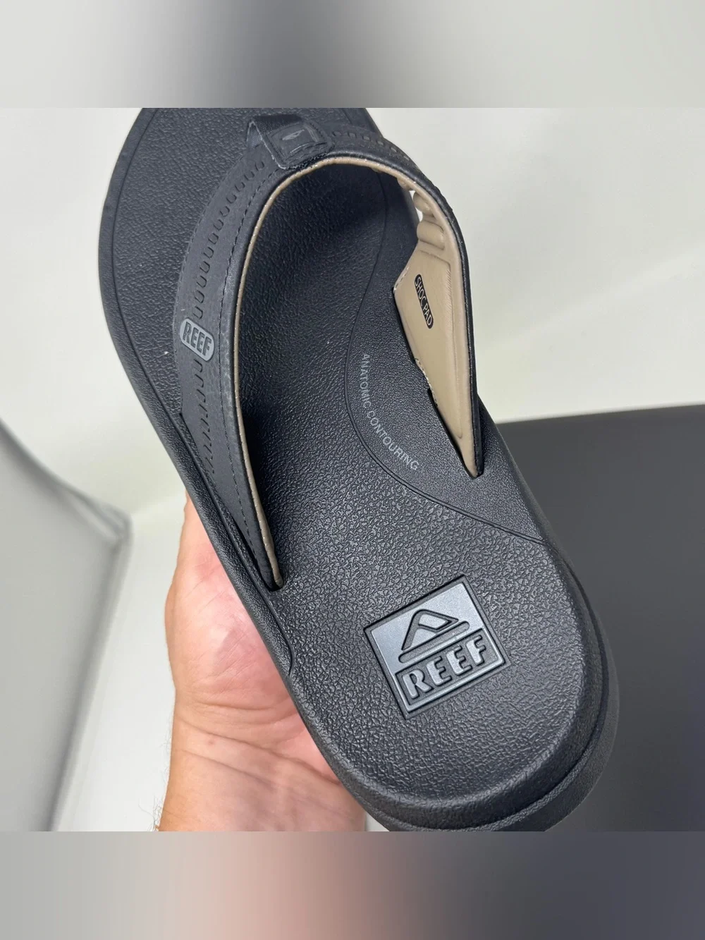 Reef Cruiser Men’s Flip Flops/Sandals Black Size 11 excellent never used